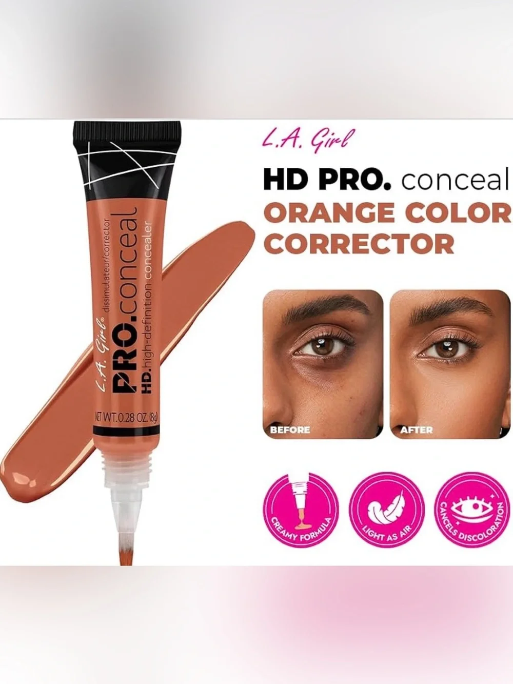 L.A. Girl HD Pro Conceal Orange Color Corrector GC990 0.28 oz